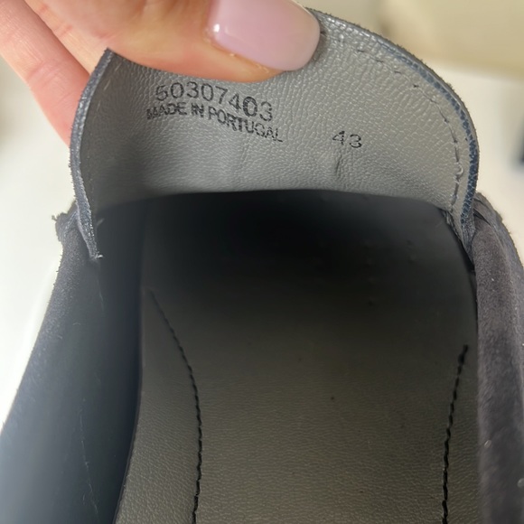 Hugo Boss Navy Blue Suede Loafer - Picture 6 of 6